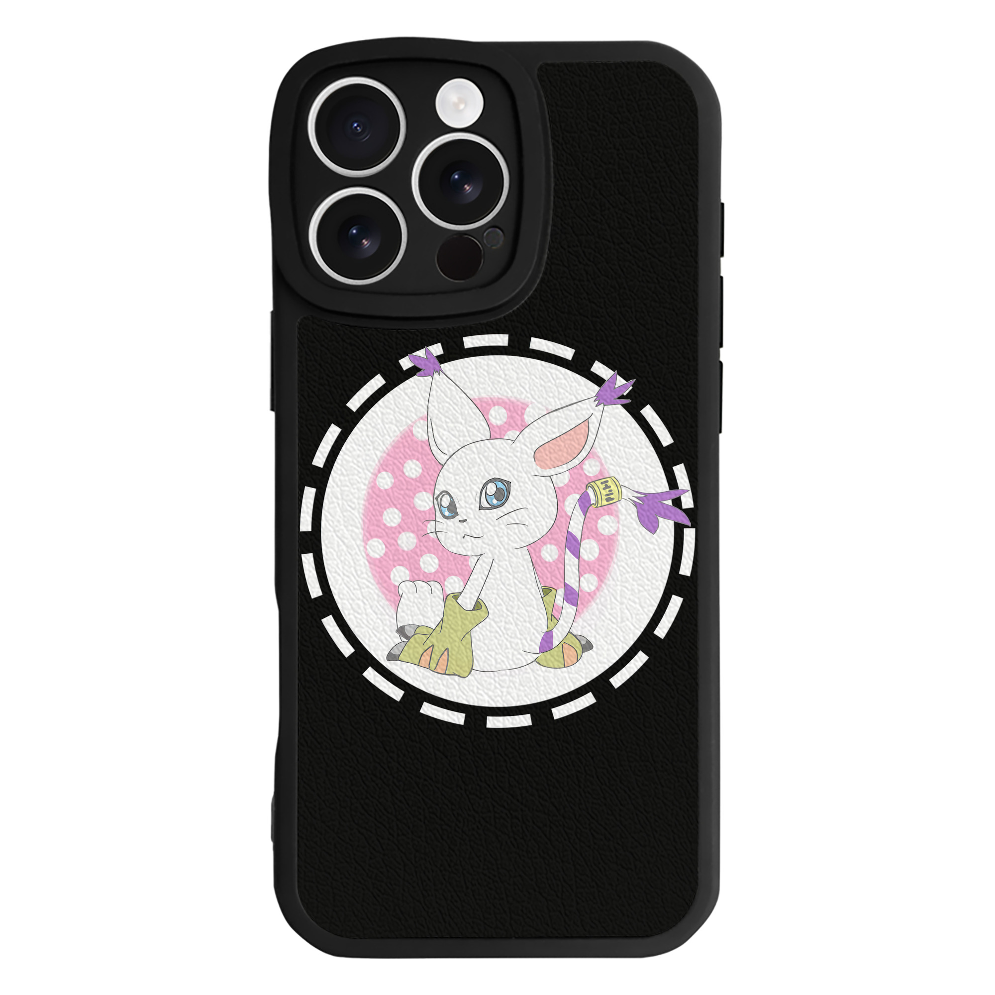 （画像用） Digimon デジタルモンスター/デジモン 【iPhone 16シリーズ対応】シリコンスマホケース（レザー調） 材質：シリコン